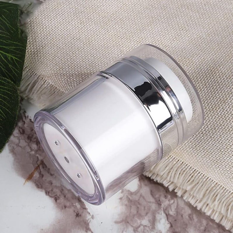 2Pcs Double Layer Travel Cream Jars Leak Proof Cosmetic Containers Toiletries Bottles - Image 3